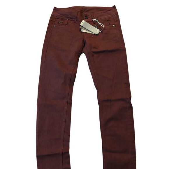 G-Star Raw Denim - Retro Vintage G-Star Raw Lynn Skinny Burgundy Denim Jeans Pants Sz 26 x 34 NWT
